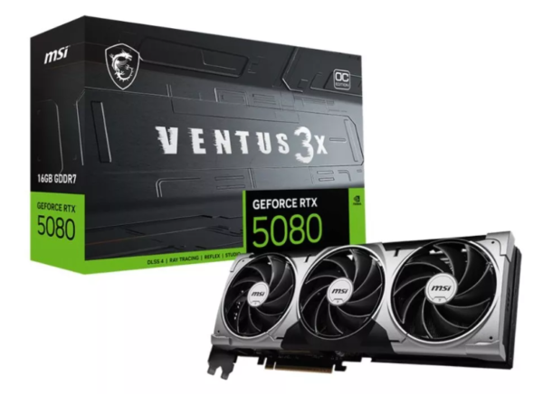 Placa De Video Geforce Rtx 5080 16gb Msi Ventus 3x Oc 1